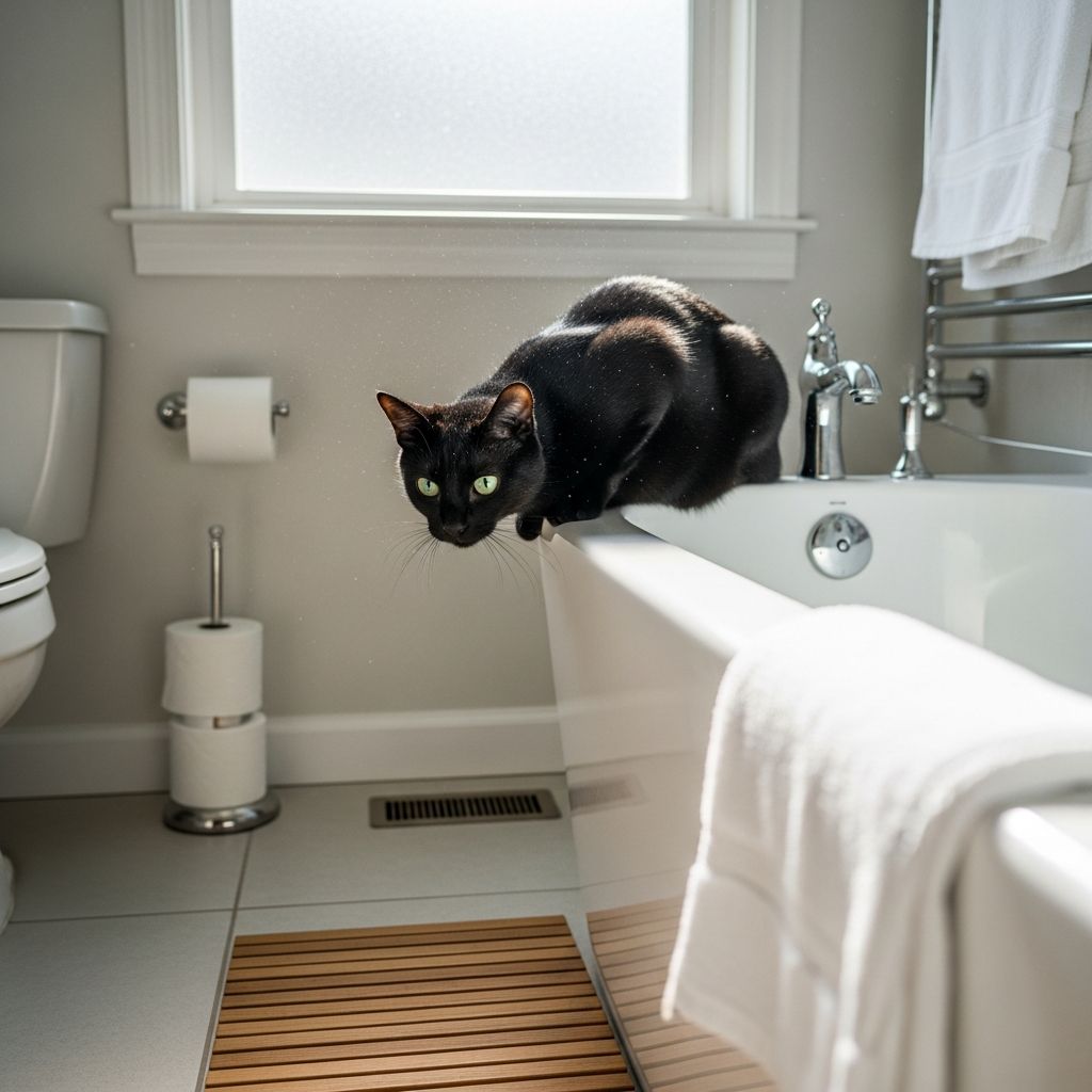 Uncover the intriguing reasons behind your cat's obsession with bathrooms, from curiosity to comfort and social bonding.