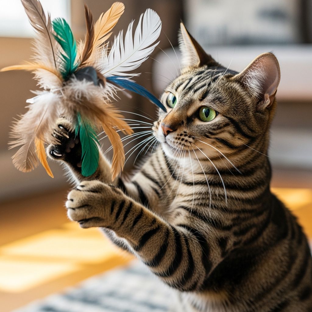 Discover why feathers captivate cats' instincts, the benefits of feather play, safety tips, and vet-approved toy alternatives.