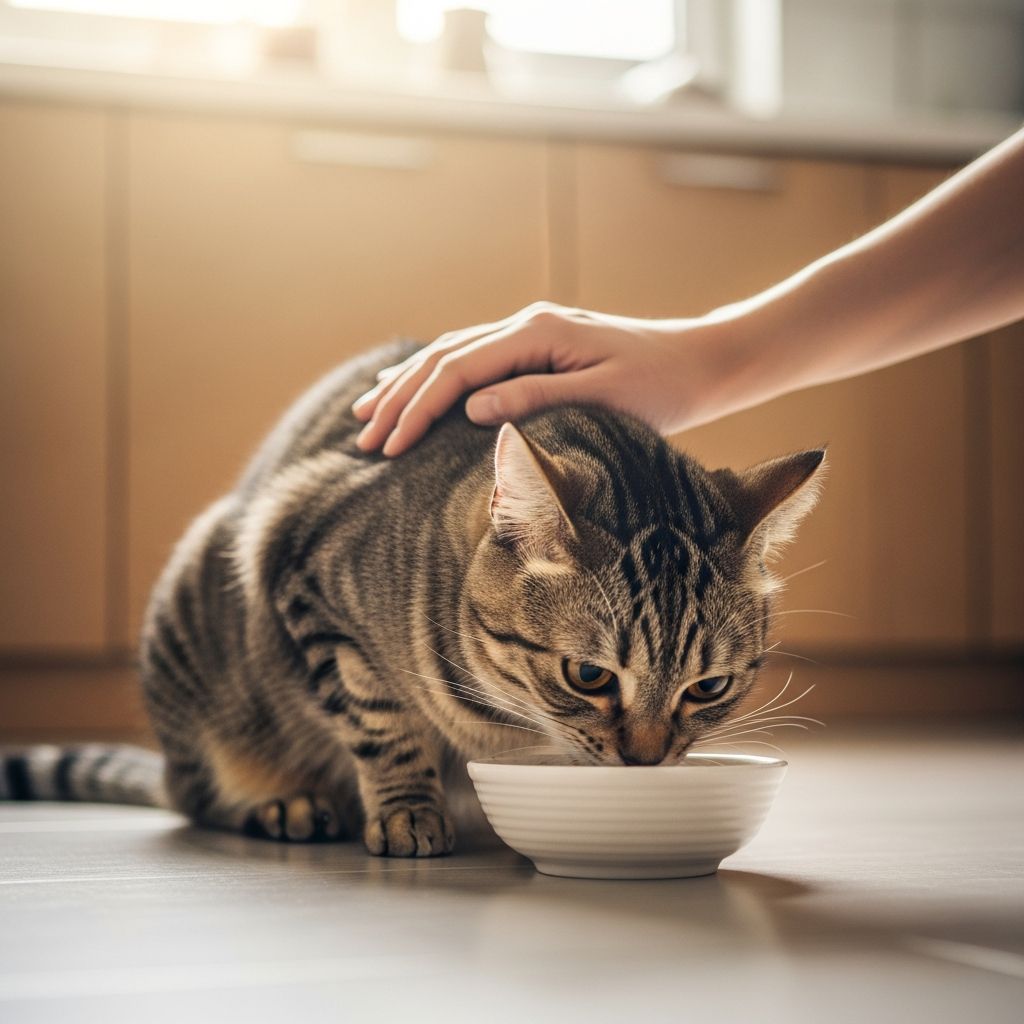 Why Do Cats Like to Be Pet While Eating? Discover the 6 vet-reviewed reasons your cat seeks affection during mealtime.
