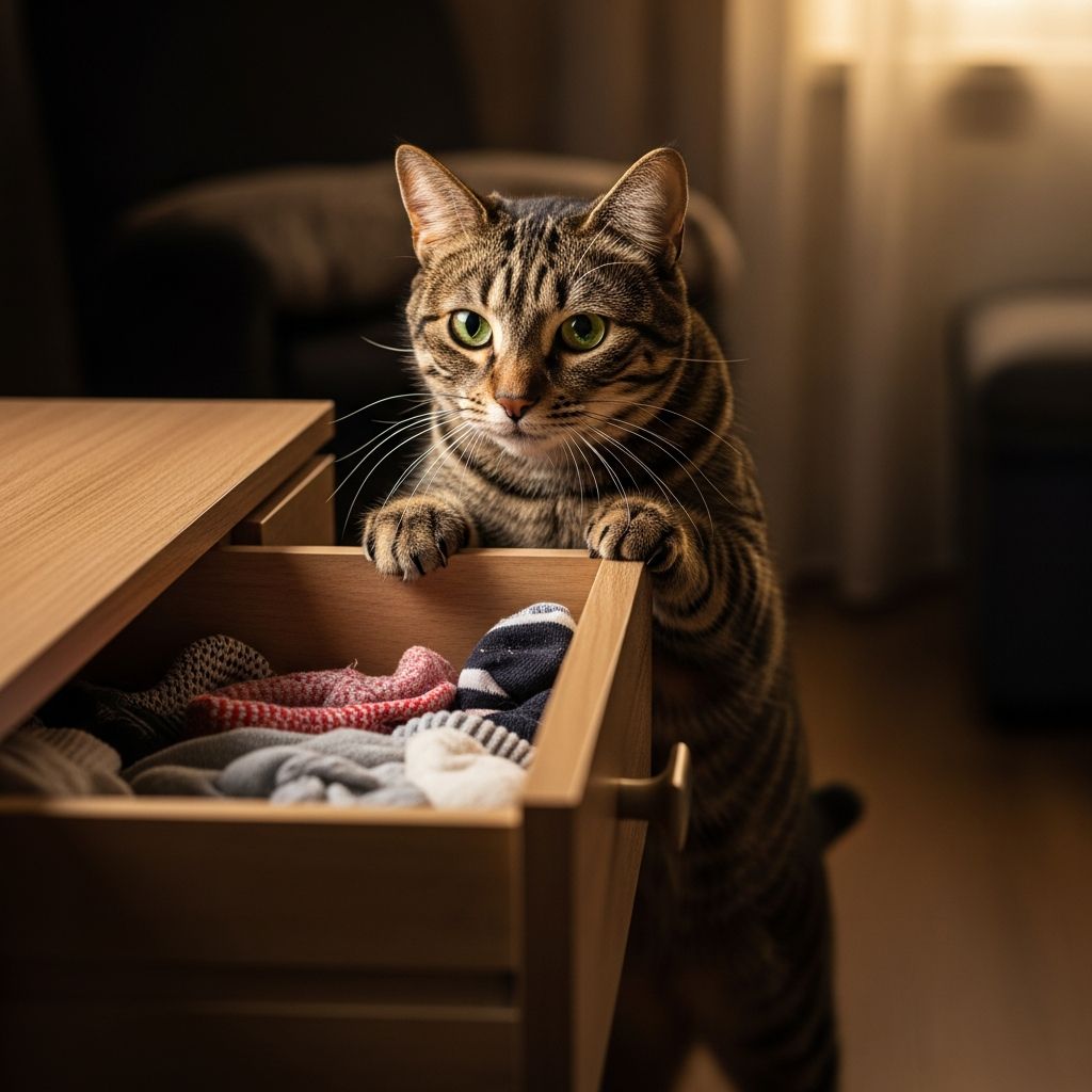 Why Cats Open Drawers: 5 Reasons and Cat-Proofing Tips Uncover the curious reasons behind your cat's drawer-opening antics and expert tips to manage this playful habit safely.