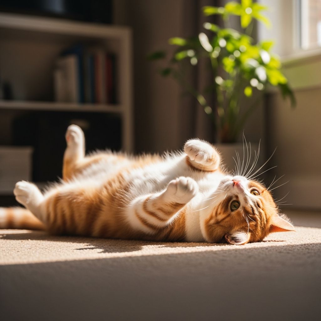 Discover the fascinating reasons behind your cat's adorable back-rolling behavior.