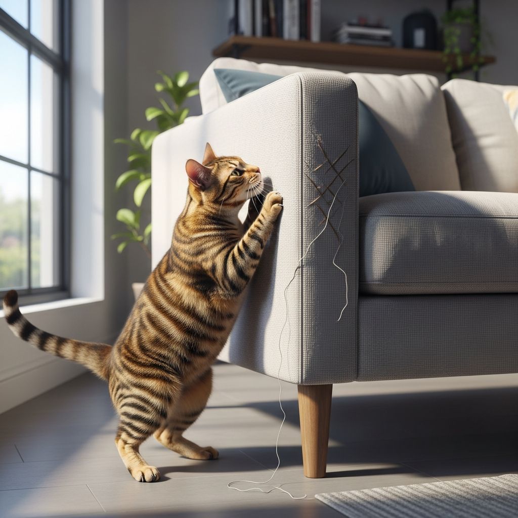 Why Do Cats Scratch Furniture? 5 Reasons & How To Stop It Understand the natural reasons behind your cat's furniture scratching and discover effective, humane ways to redirect this instinctive behavior.