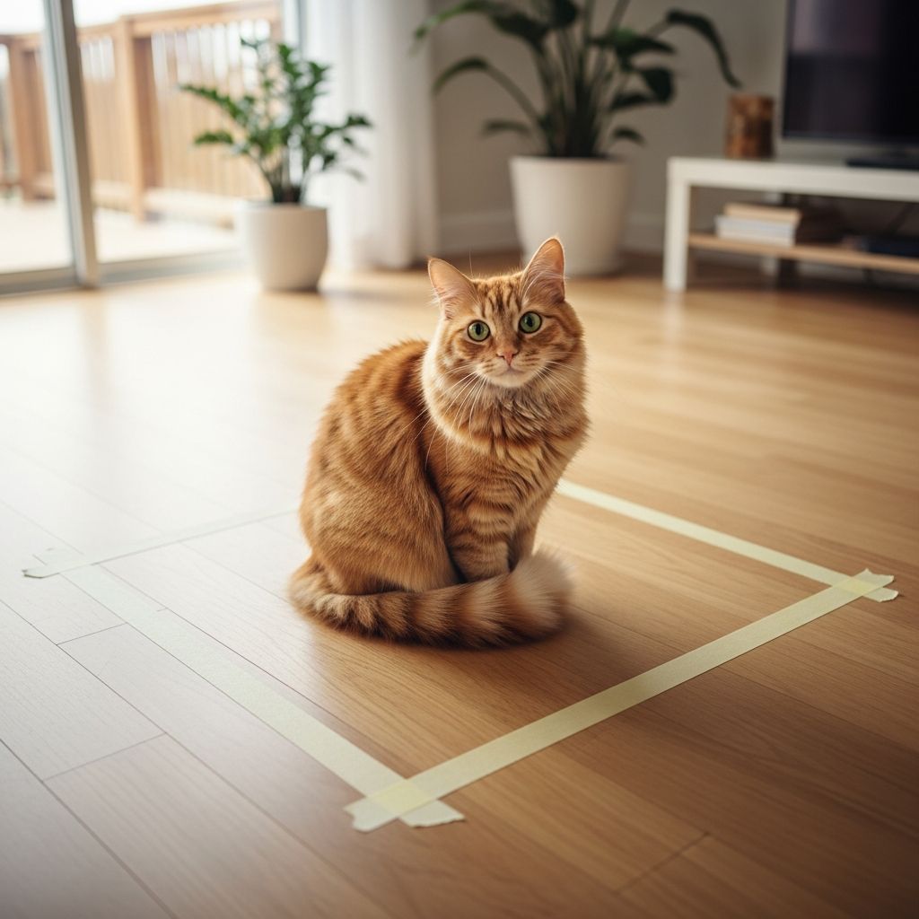 Discover the 8 fascinating vet-reviewed reasons why cats love sitting on squares, even simple tape outlines.