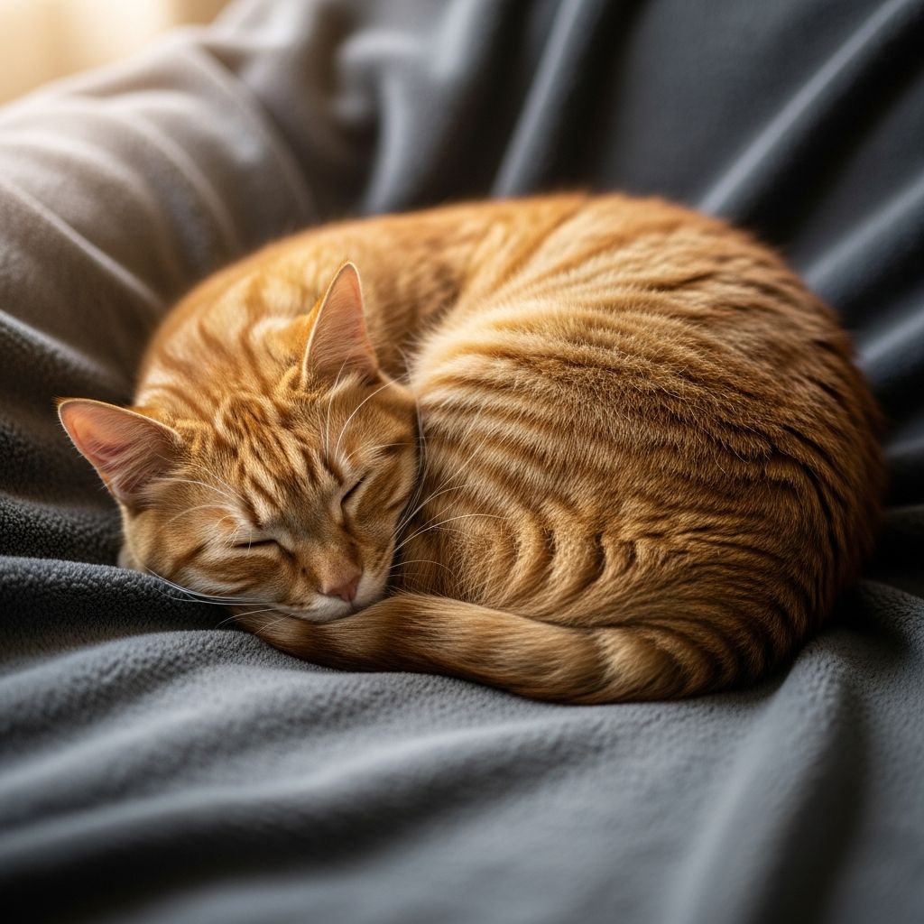 Discover the fascinating reasons behind cats curling into balls when sleeping, from warmth and safety to comfort and instinct.