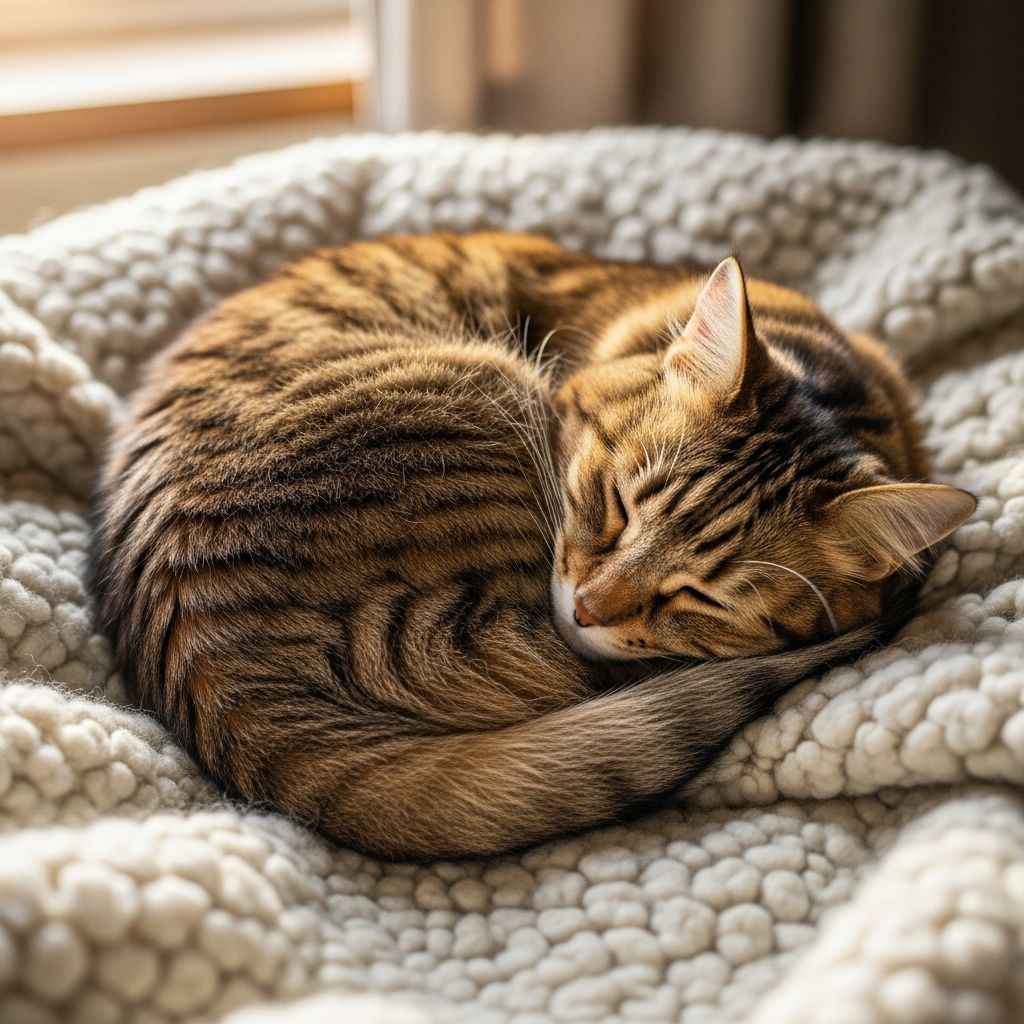 Why Do Cats Sleep In A Circle? 2 Vet-Reviewed Reasons Discover the vet-reviewed reasons behind your cat's cozy circular sleeping habit for comfort, security, and instinct.