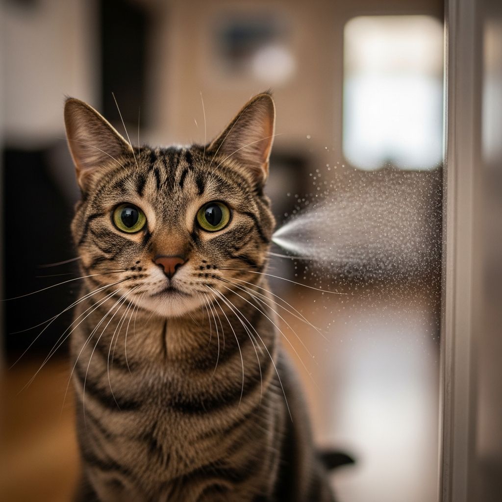 Understand the reasons behind cat spraying behavior and discover effective strategies to stop it in your home.