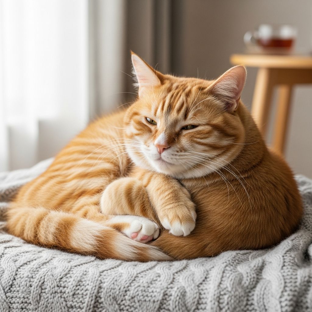 Unravel the adorable cat loaf mystery: Discover why cats tuck their paws under their bodies for comfort, warmth, and security.