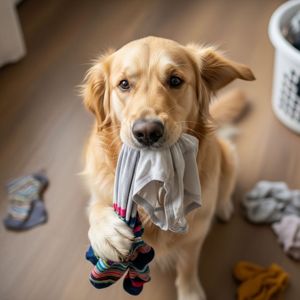 Why Do Dogs Eat Socks And Underwear: 6 Reasons And How To Stop Uncover the reasons behind your dog's obsession with socks and underwear, from scent attraction to health risks and proven prevention strategies.