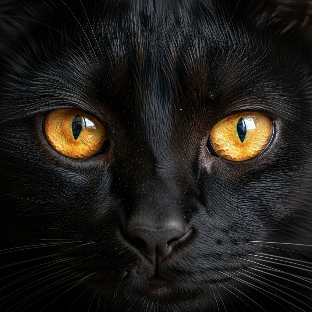Why Do Some Black Cats Have Orange Eyes? Discover the genetics behind black cats' striking orange eyes, from melanocytes to breed standards and eye-coat links.