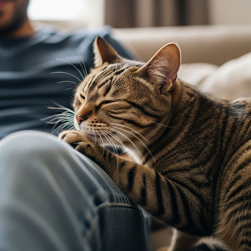 Uncover the affectionate, territorial, and communicative reasons behind your cat's rubbing behavior and how to respond.