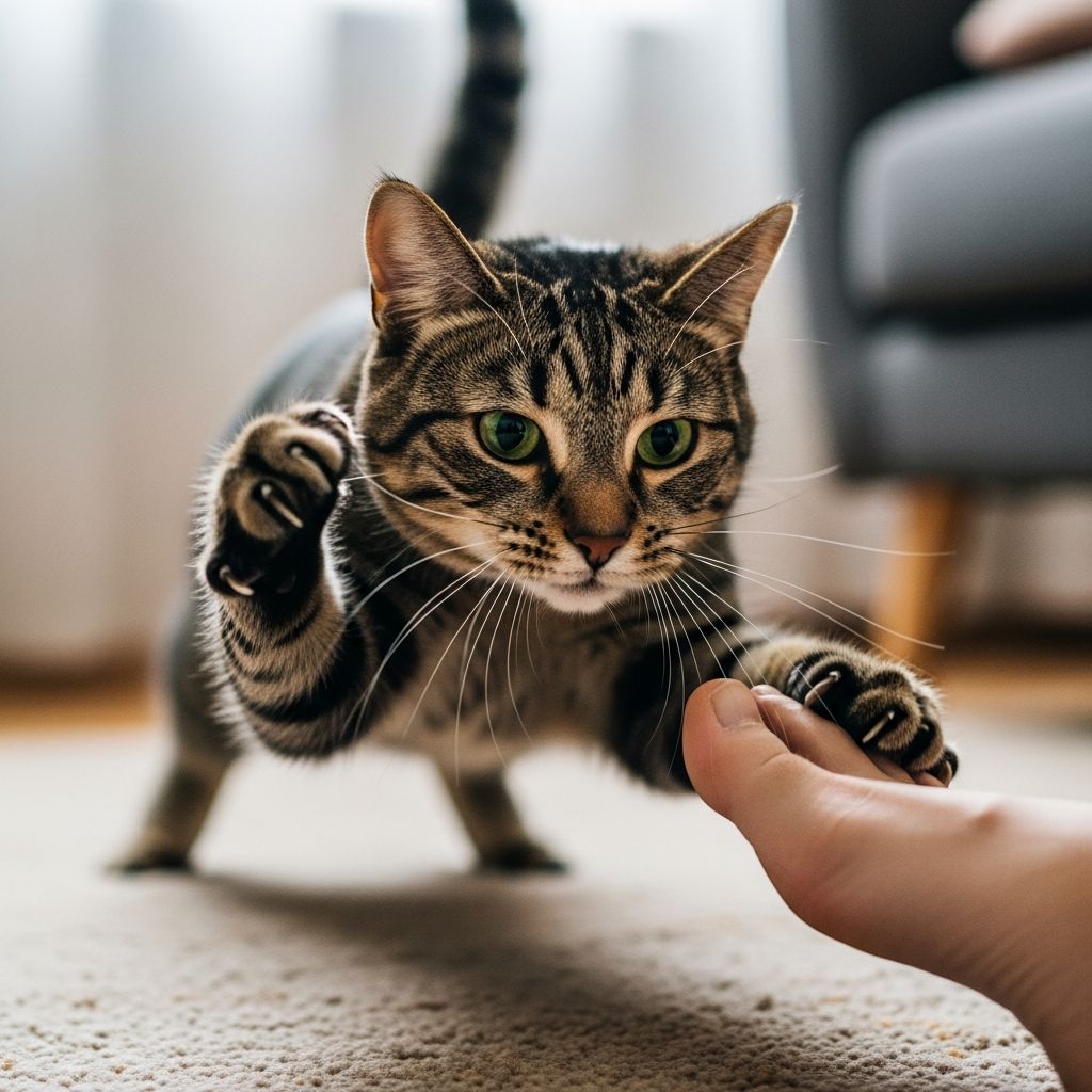 Uncover the reasons behind your cat's foot attacks and learn effective strategies to redirect this playful predatory behavior.