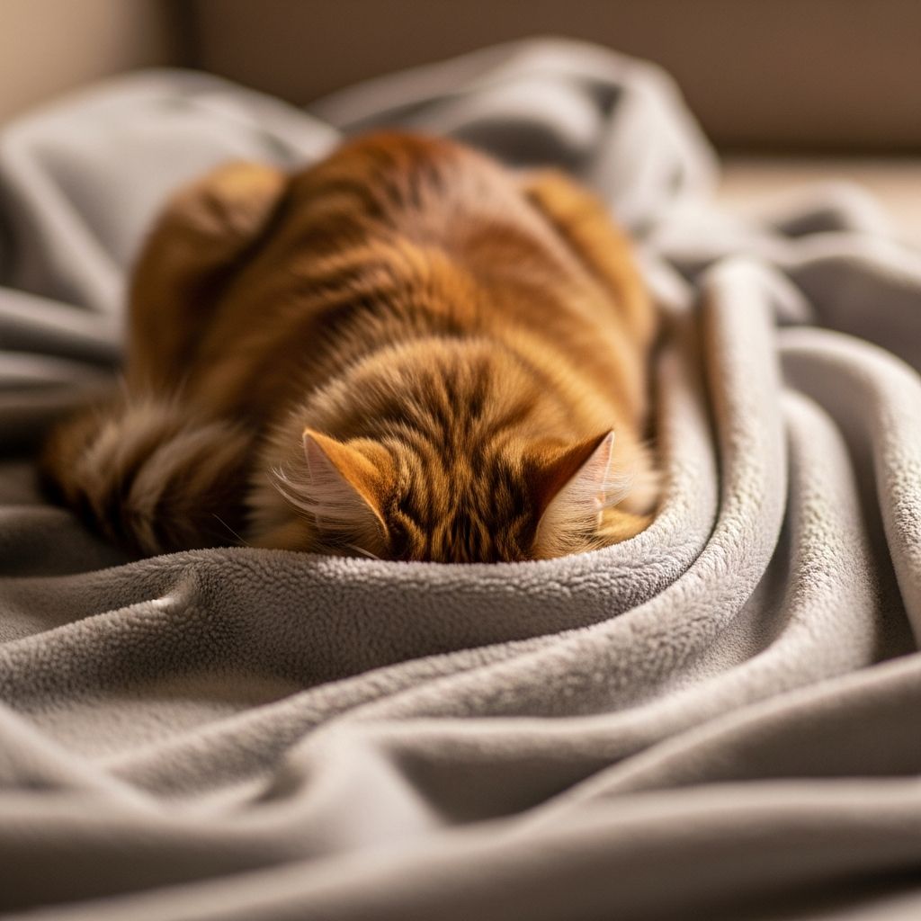 Uncover the 7 surprising reasons behind your cat's head-burying habit, from affection to health concerns.