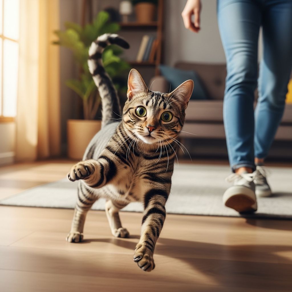 Why Does My Cat Chase Me? 8 Vet-Reviewed Reasons And Solutions Uncover the 8 vet-reviewed reasons behind your cat's chasing behavior and expert tips to manage it effectively.