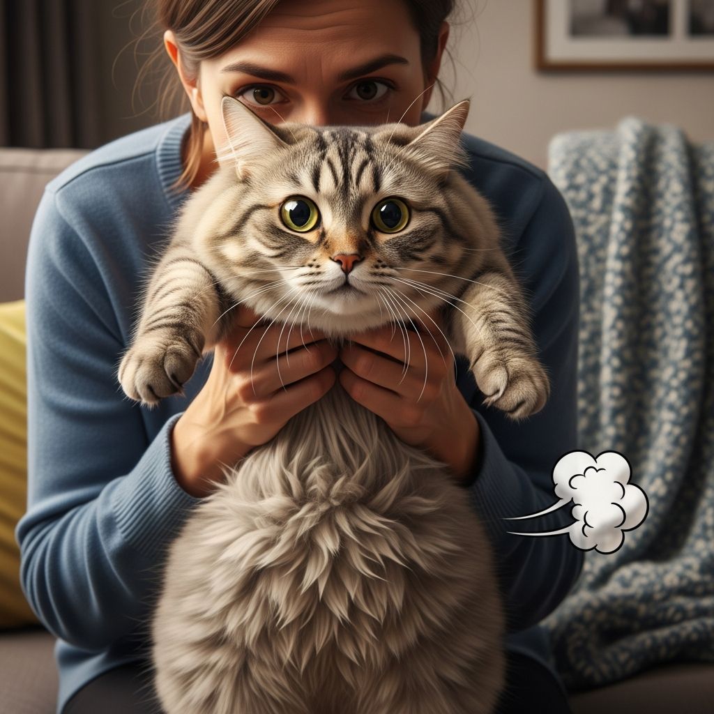 Discover why your cat farts when picked up, from normal quirks to health issues, and how to reduce gas effectively.