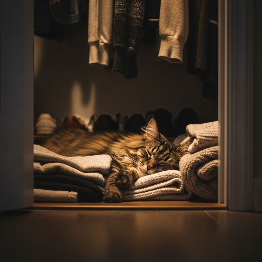 Why Does My Cat Hide and Sleep in the Closet? Uncover the reasons behind your cat's closet hiding habit, from instinctual needs to signs of stress or illness.