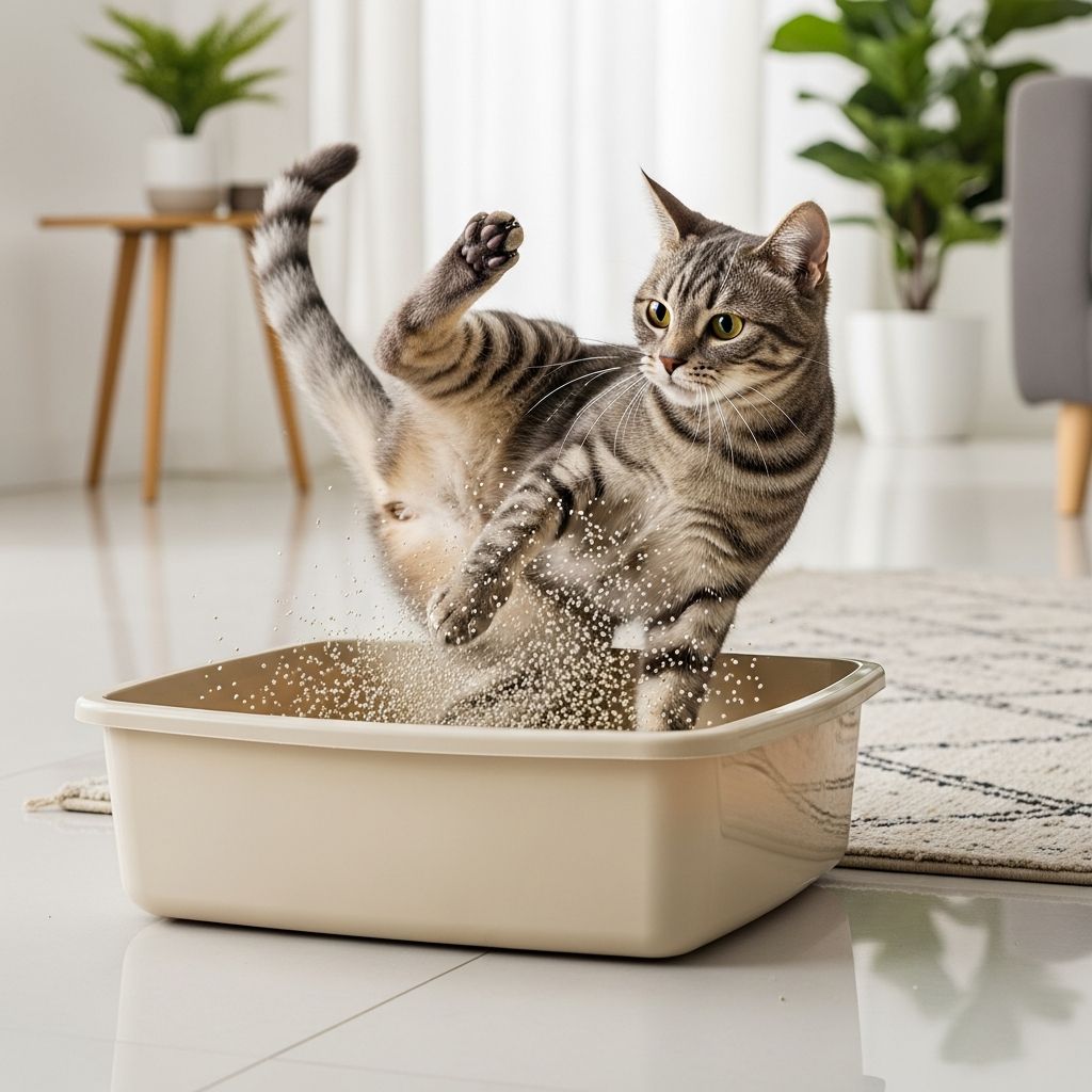 Why Does My Cat Kick Litter Out of the Box? Discover the reasons behind your cat's litter-kicking habit and expert tips to keep your home litter-free.
