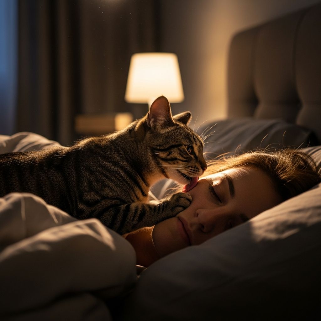 Why Does My Cat Lick Me in the Middle of the Night? Discover the 5 key reasons your cat licks you at night and expert tips to gently discourage this sleep-disrupting habit.