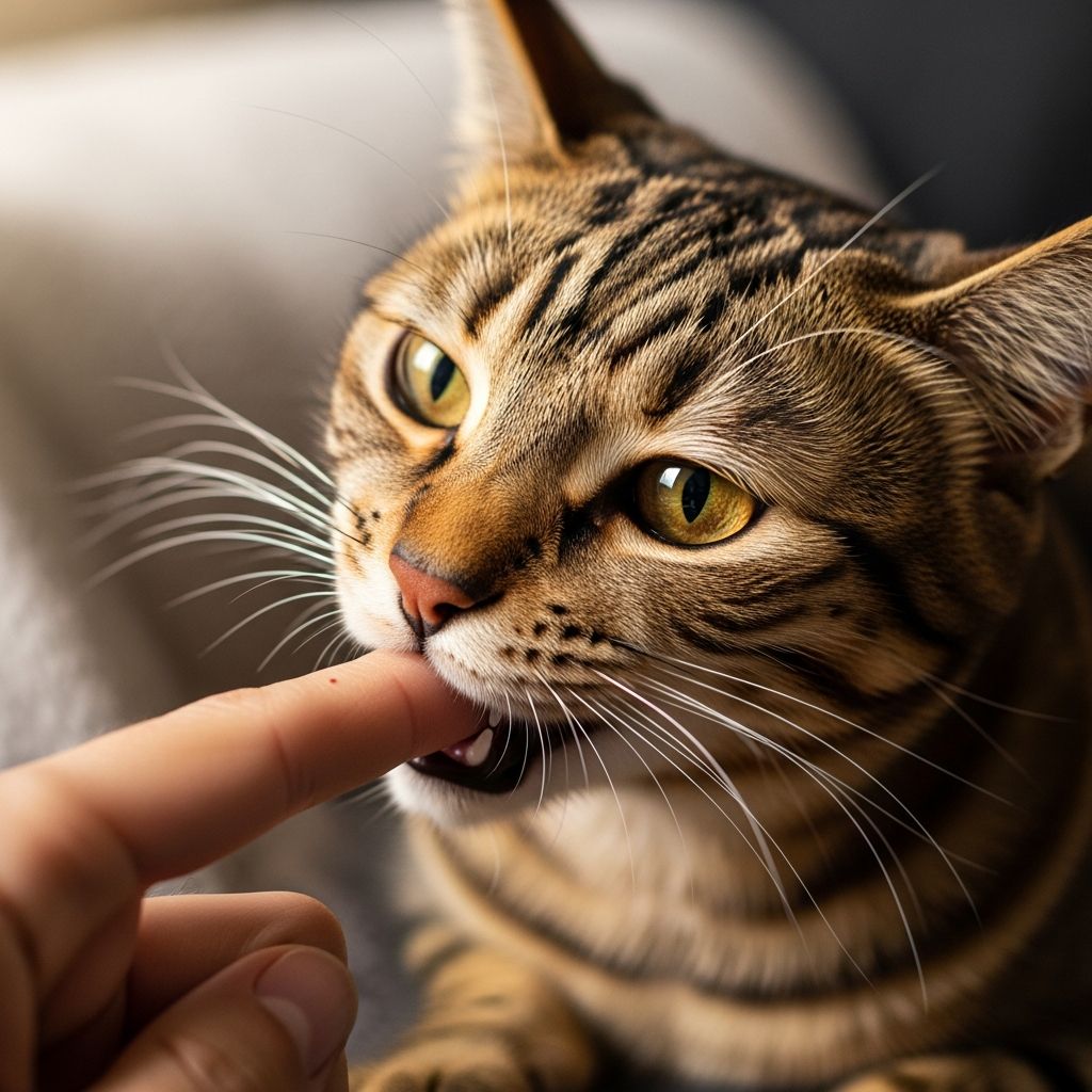Uncover the reasons behind your cat's gentle nibbles and learn how to respond to strengthen your bond.
