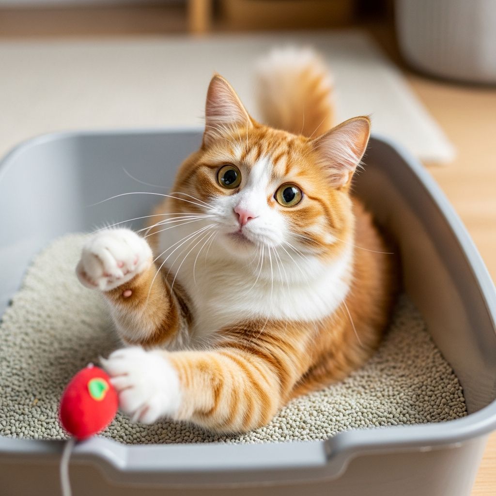 Why Does My Cat Play In The Litter Box? 4 Ways To Stop It Discover why cats play in litter boxes and when to seek veterinary care.