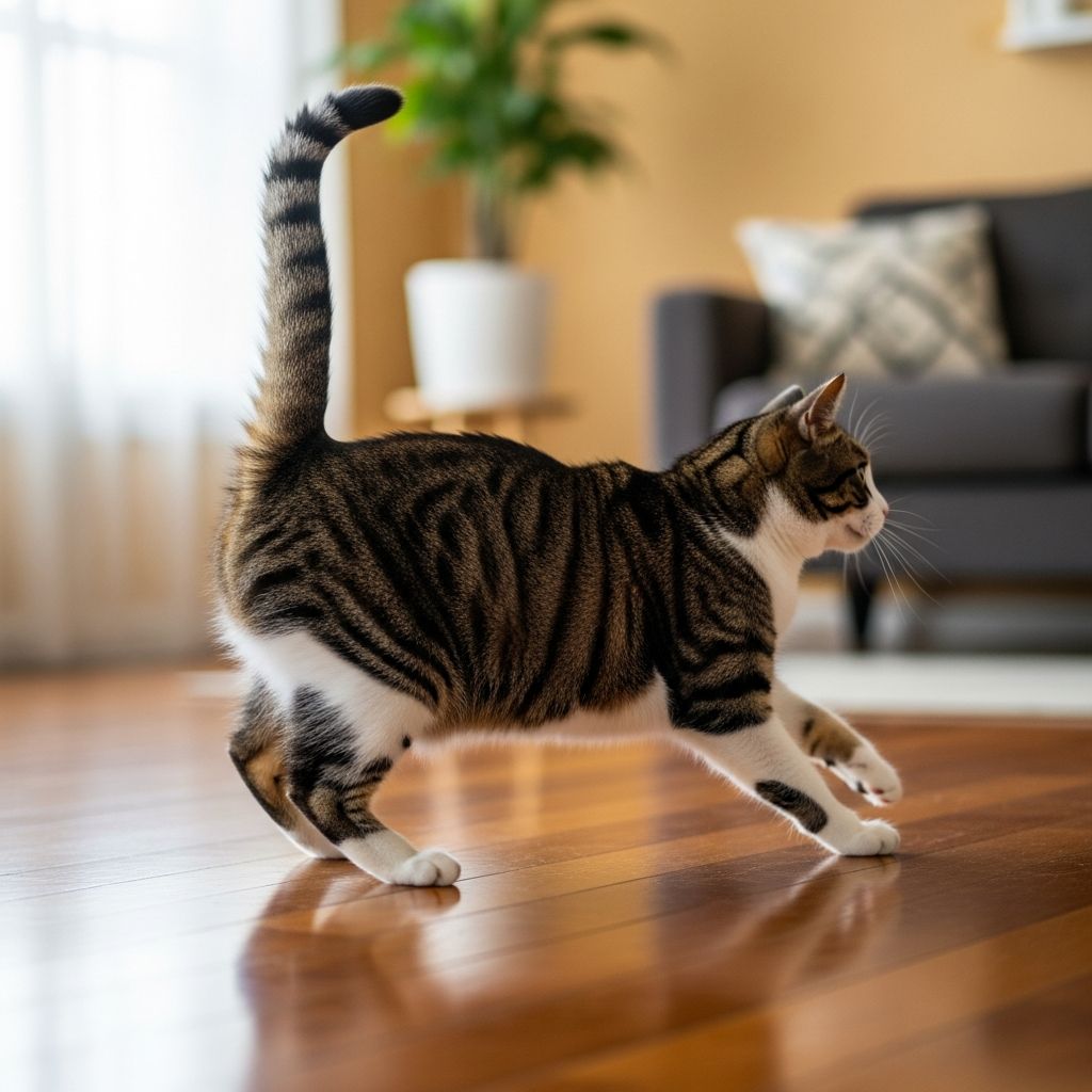 Uncover the playful, energetic, or concerning reasons behind your cat's quirky sideways running and crab-walking habits.