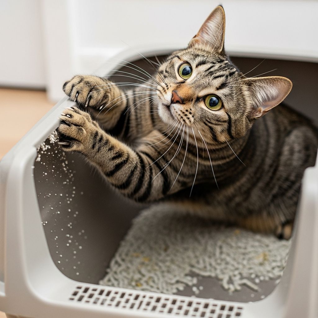 Why Does My Cat Scratch the Sides of the Litter Box? Uncover the reasons behind your cat's litter box scratching habits and learn practical solutions to stop excessive digging behavior.