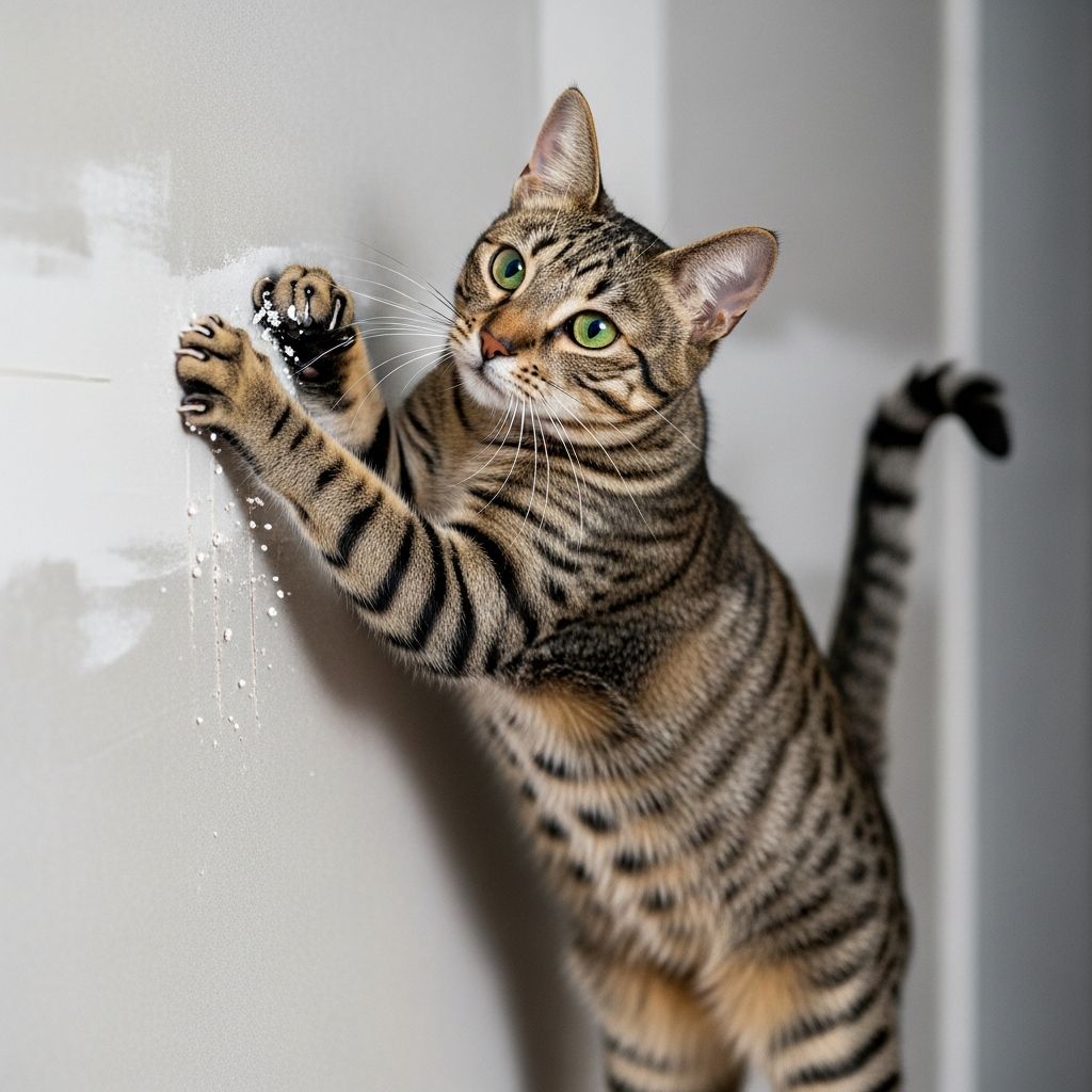 Why Does My Cat Scratch The Wall? 5 Reasons And Solutions Uncover the natural reasons behind your cat's wall scratching and discover effective, humane solutions to redirect this instinctive behavior.