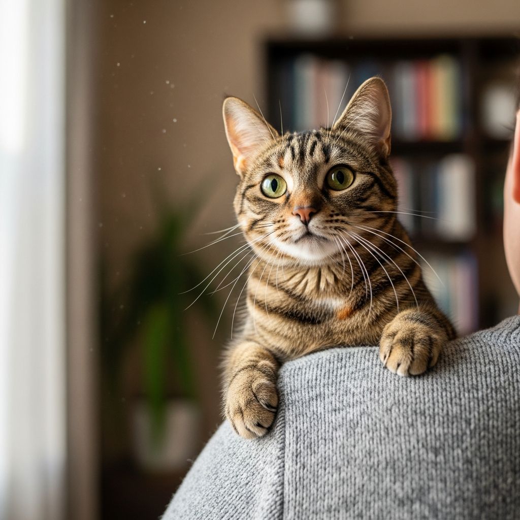 Why Does My Cat Sit On My Shoulder? 6 Vet-Reviewed Reasons Discover the 6 surprising reasons your cat perches on your shoulder and how to respond to this adorable behavior.