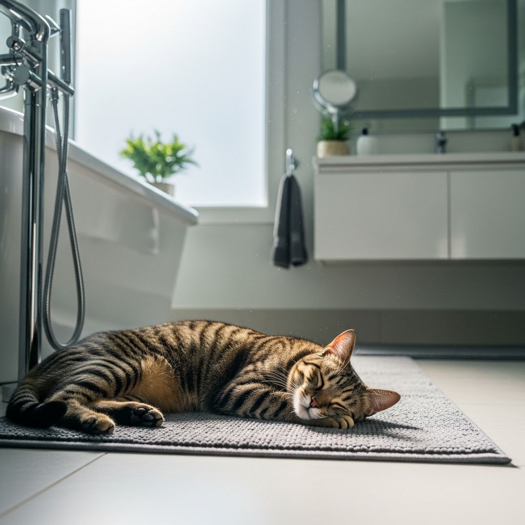 Why Does My Cat Sleep In The Bathroom? 7 Vet-Reviewed Reasons Uncover the 7 surprising reasons your cat chooses the bathroom as its favorite nap spot and how to make it safer.