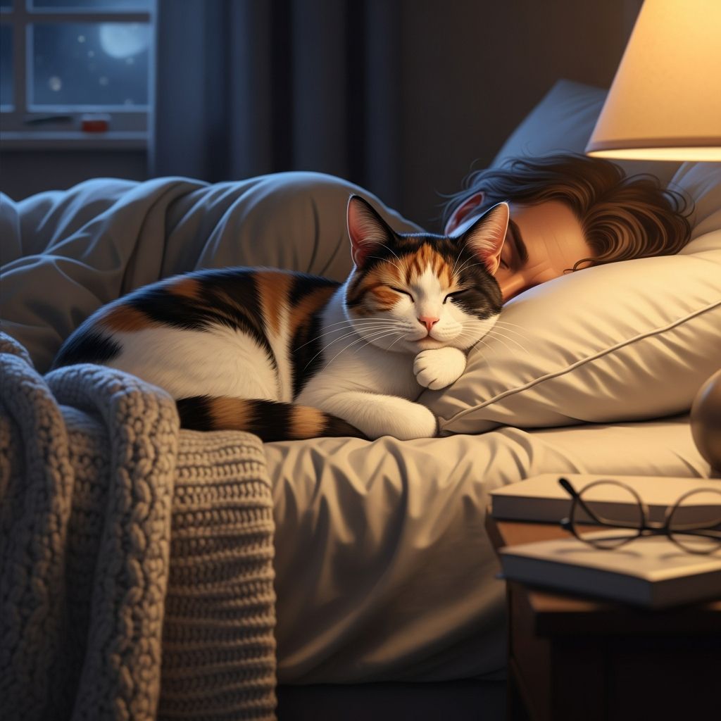 Why Does My Cat Sleep With Me? 6 Reasons Cats Choose Your Bed Discover the heartwarming reasons your cat chooses to snuggle up with you at night and what it means for your bond.
