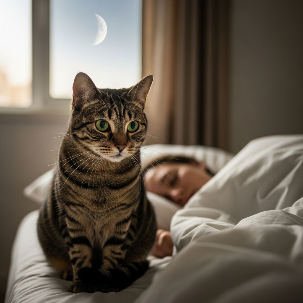 Why Does My Cat Stare at Me While I Sleep? Uncover the intriguing reasons behind your cat's midnight stares and what they reveal about your feline friend's feelings and instincts.