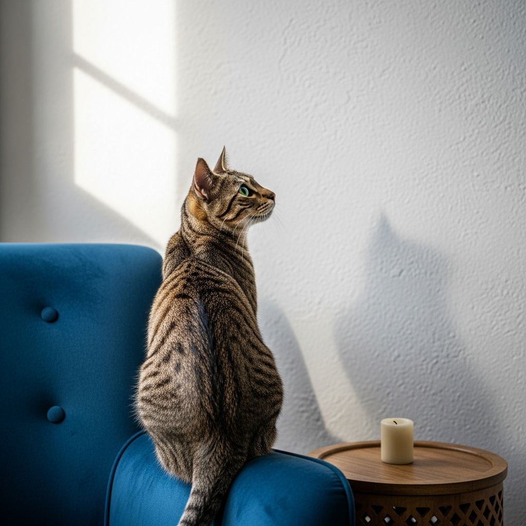 Uncover the intriguing reasons behind your cat's wall-staring habit, from super senses to potential health concerns.