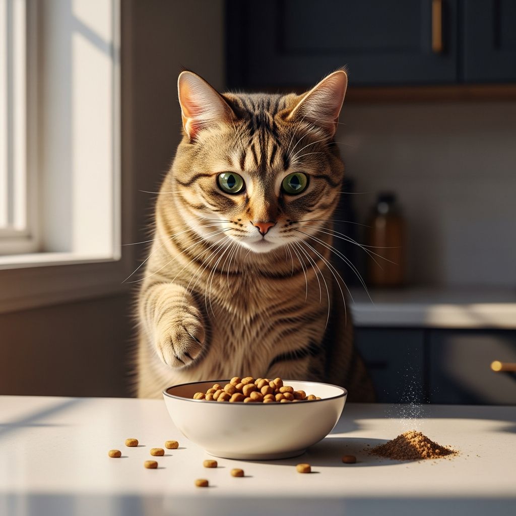 Why Does My Cat Try To Bury Their Food: Causes & Fixes Uncover the instinctive reasons behind your cat's food-burying behavior and learn practical solutions for a happier pet.