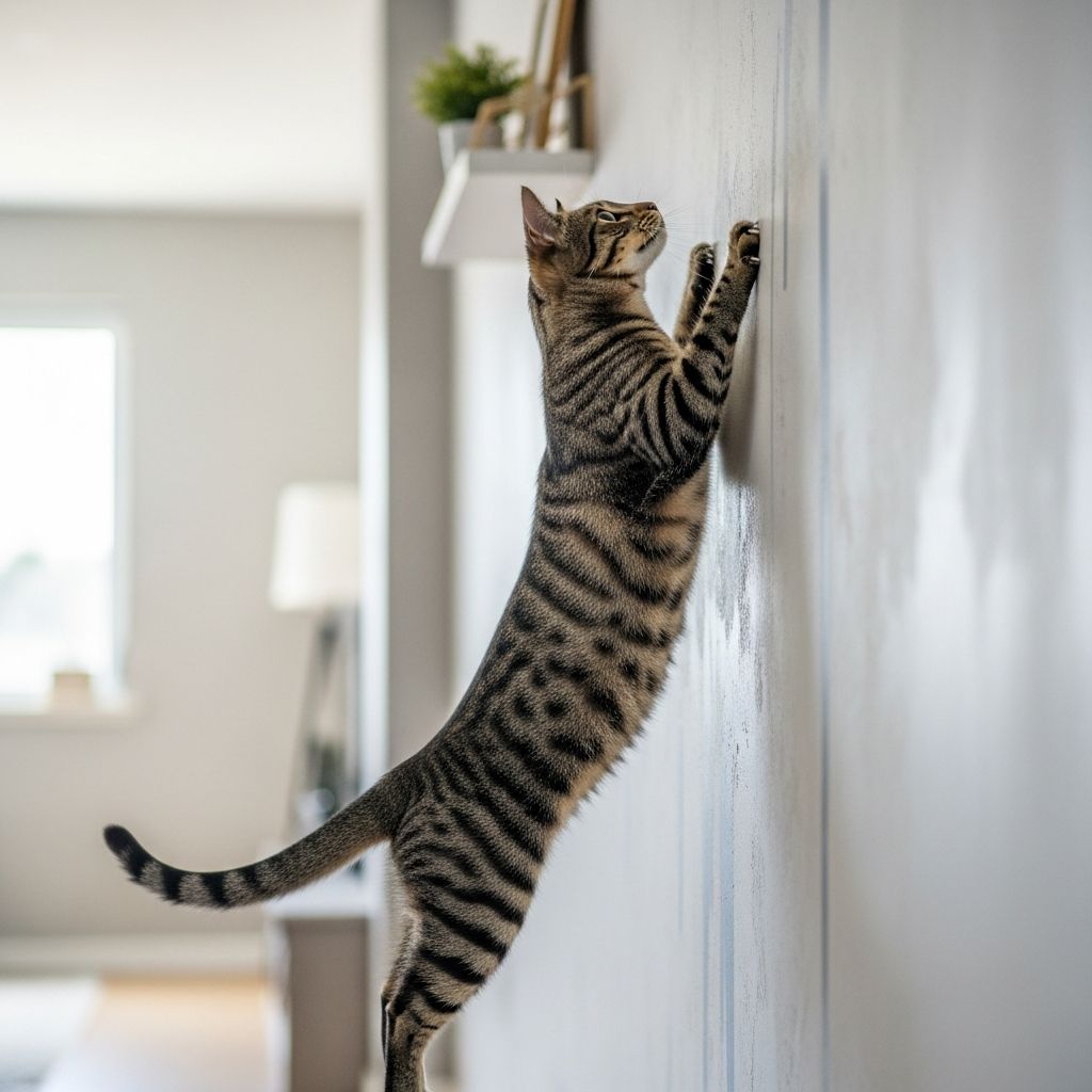 Discover the 4 vet-reviewed reasons your cat climbs walls and expert tips to redirect this natural instinct safely at home.