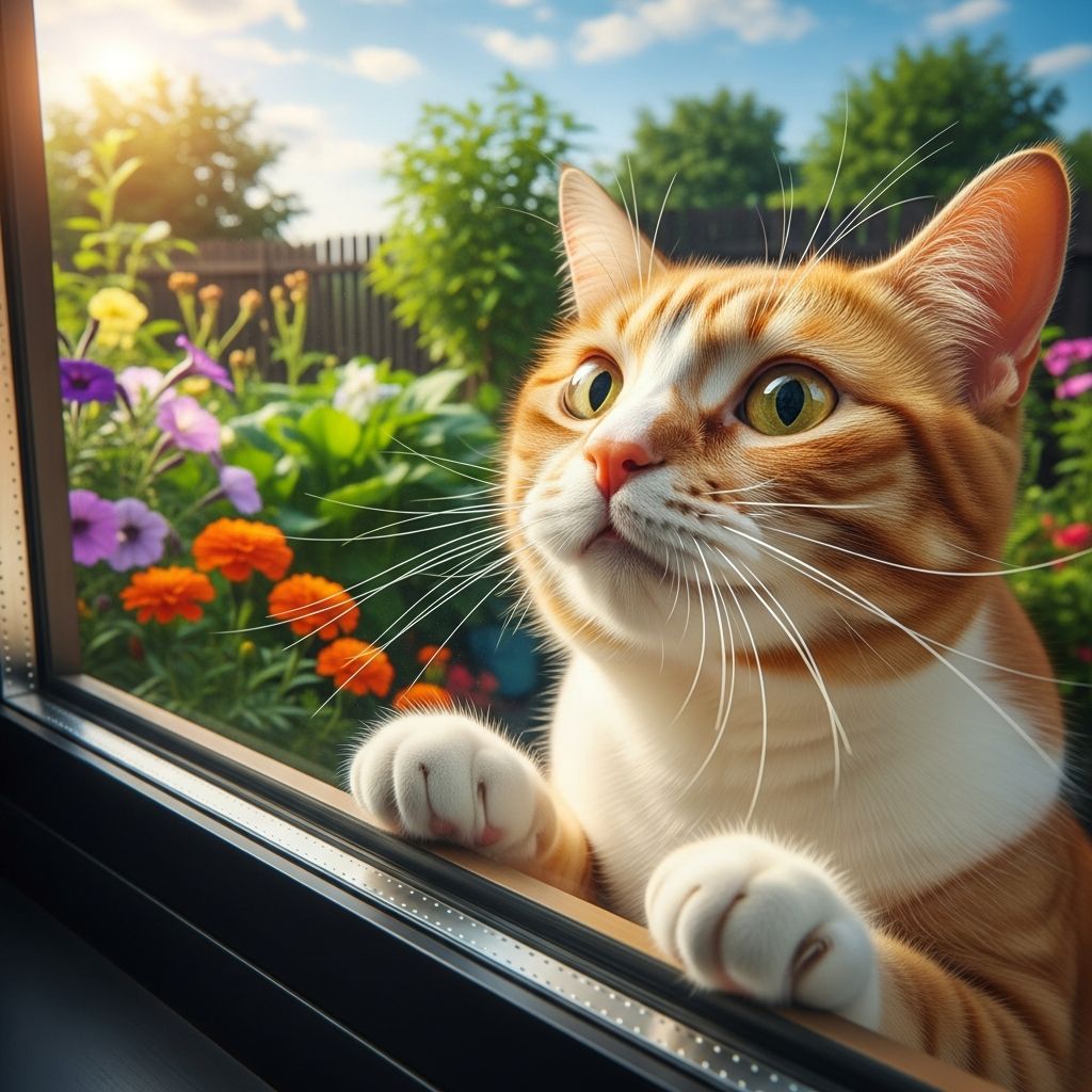 Uncover the reasons behind your cat's obsession with the outdoors and learn safe ways to satisfy their instincts.
