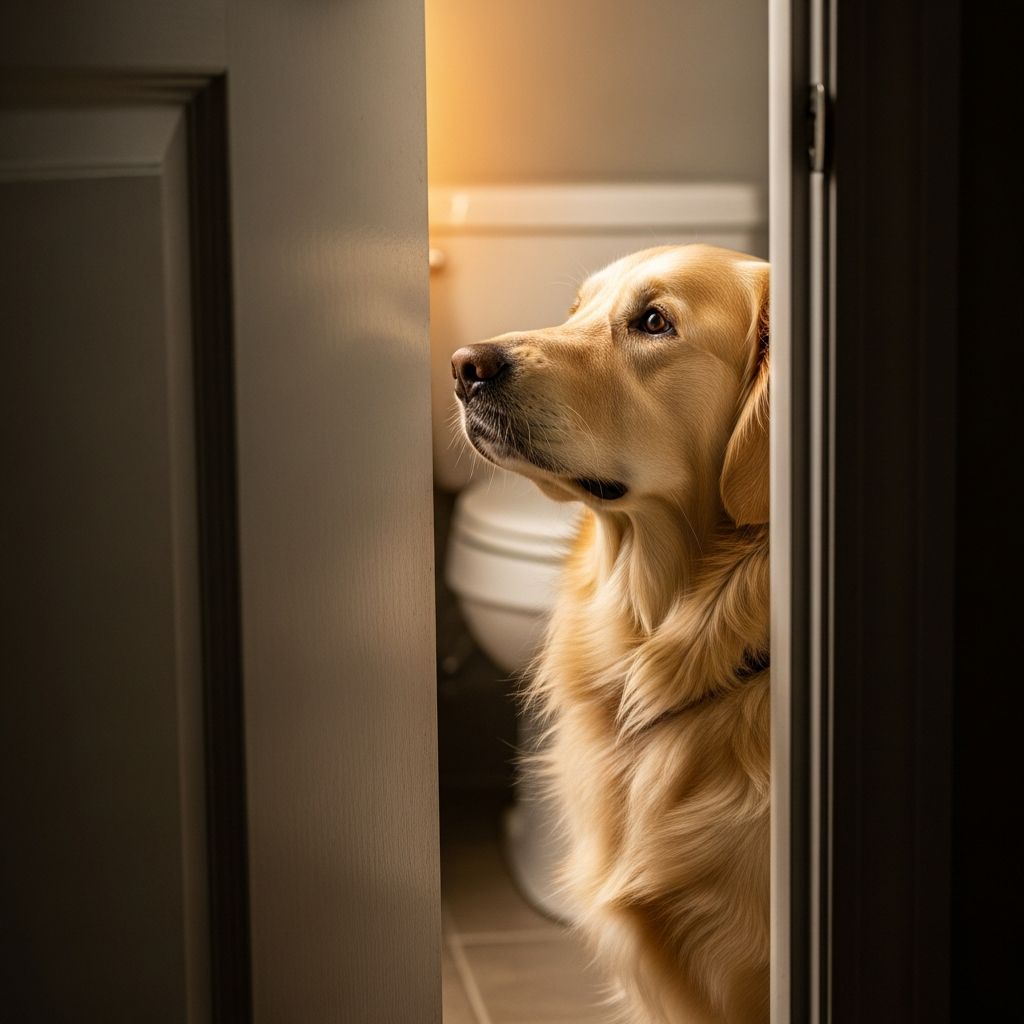 Why Does My Dog Follow Me to the Bathroom? Uncover the heartwarming reasons behind your dog's bathroom shadowing—from love and curiosity to pack instincts and more.