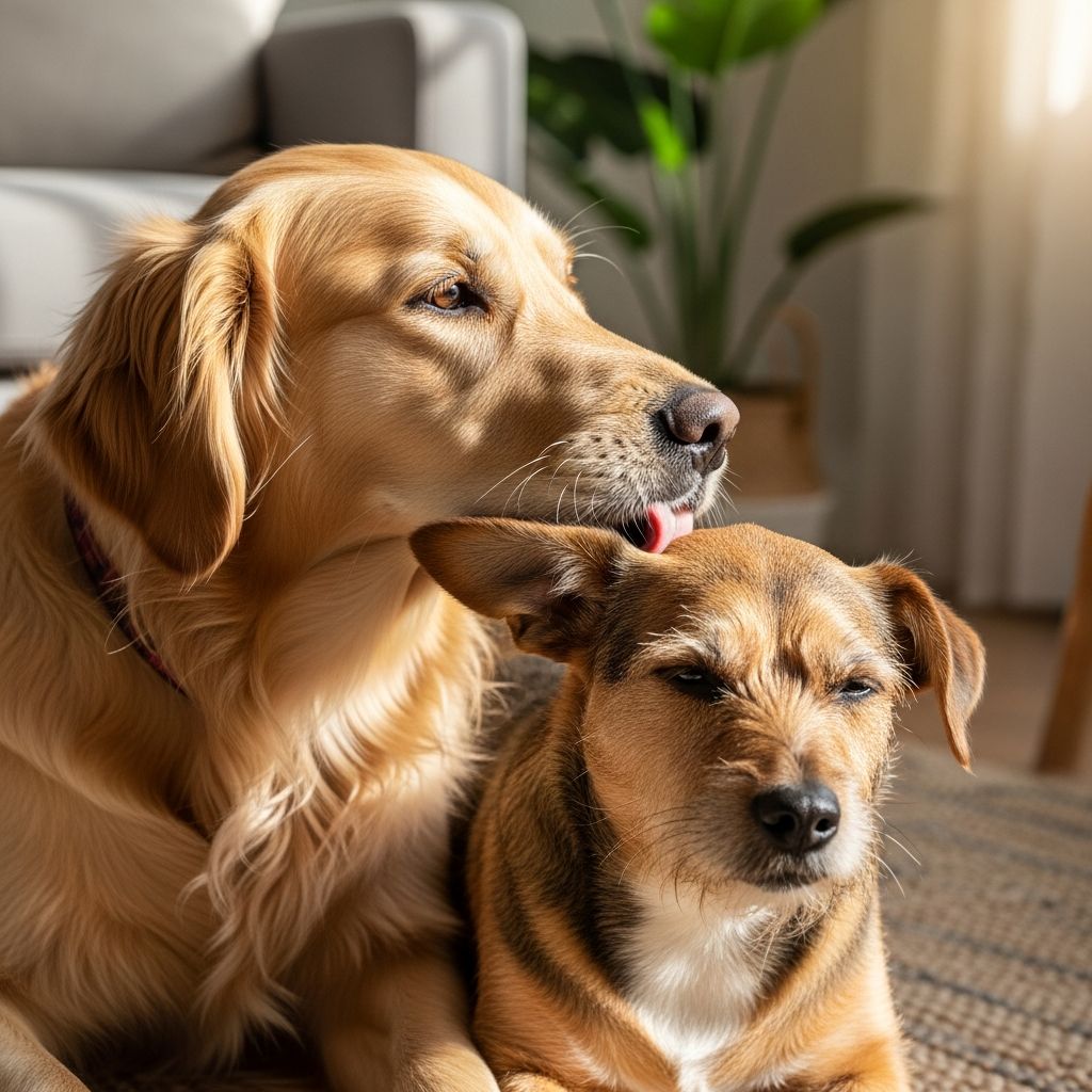 Why Does My Dog Lick My Other Dog’s Ears? Discover the reasons behind your dog's ear-licking habit, from affection and grooming to potential health concerns.
