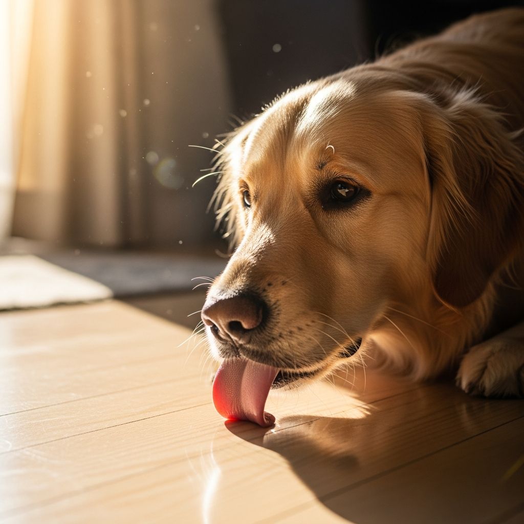Discover the common reasons behind your dog's floor-licking habit, from hunger to health issues, and learn how to address it effectively.