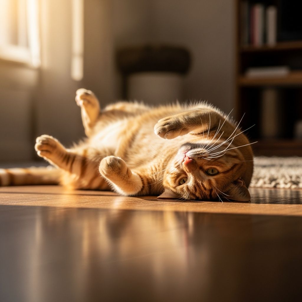 Why Does Your Cat Roll Around on the Floor? Uncover the 7 surprising reasons behind your cat's joyful floor-rolling antics, from happiness to health signals.