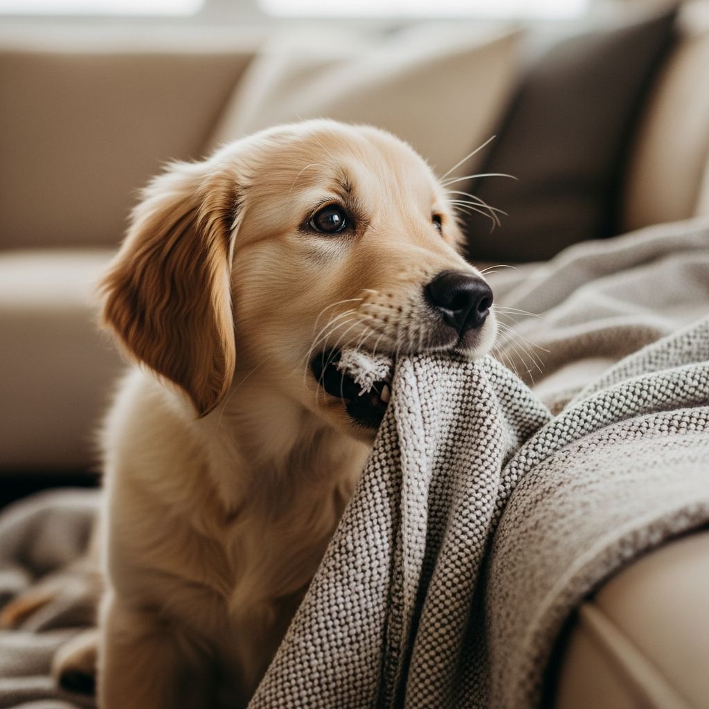Why Dogs Chew Blankets: 6 Reasons And How To Stop Understand what drives your dog to chew or suck on blankets and learn kind, science-based ways to manage and redirect this behavior.