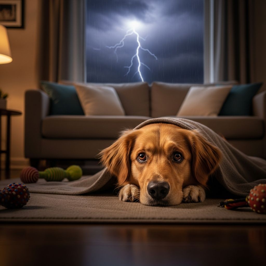 Understand why dogs fear thunderstorms and learn safe, science-backed ways to comfort and support your anxious pup.
