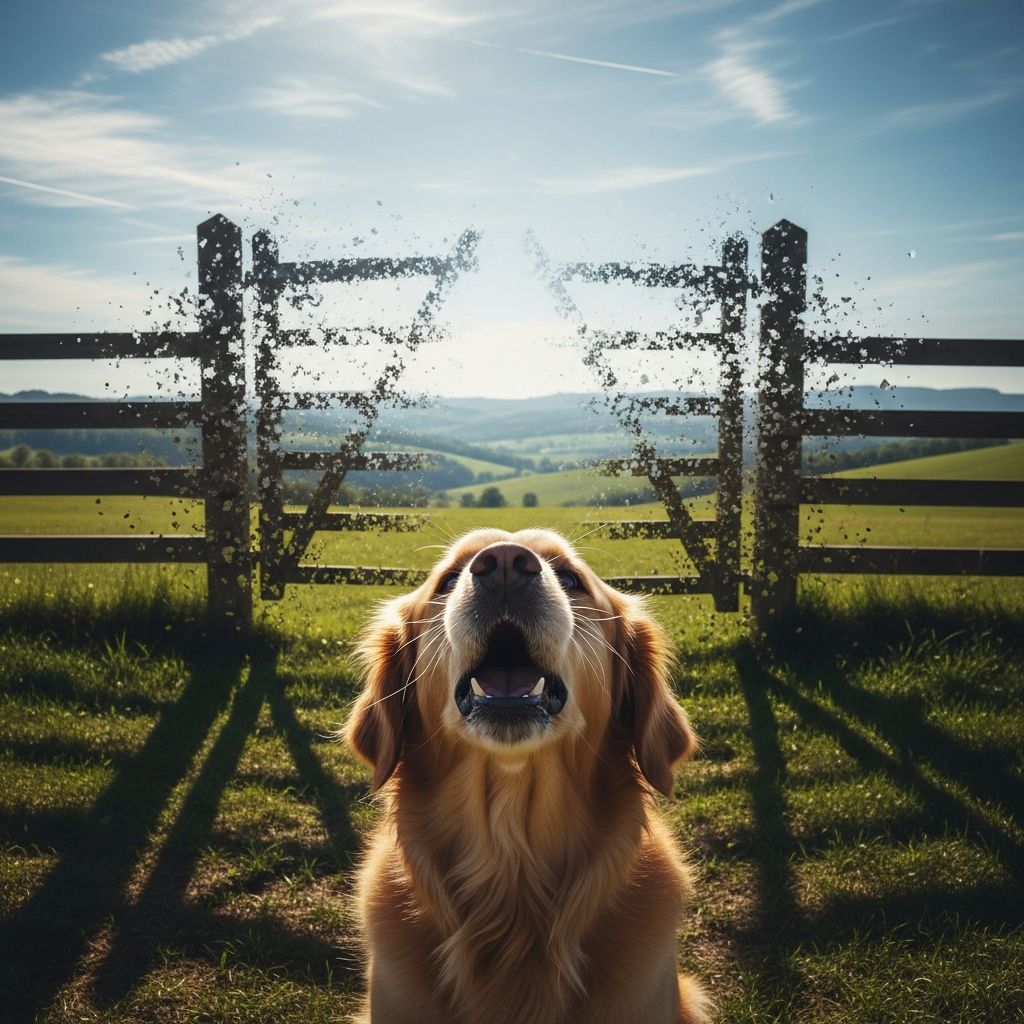 Understand why dogs bark at fences and gates, what it means emotionally, and how to train calmer, safer behavior over time.