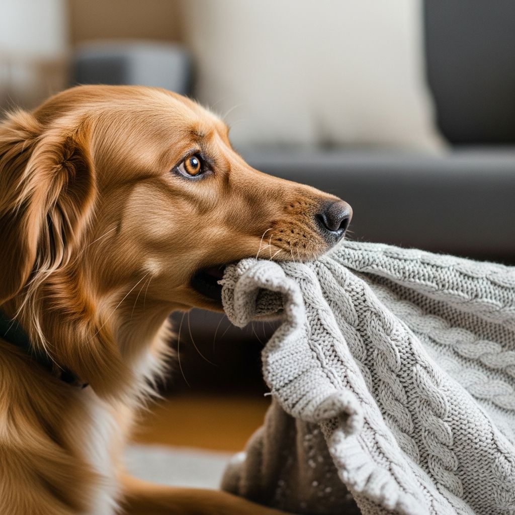 Why Dogs Chew Blankets: Causes and Solutions Discover the hidden reasons behind your dog's blanket-chewing habit and learn effective strategies to redirect this common behavior for a happier home.