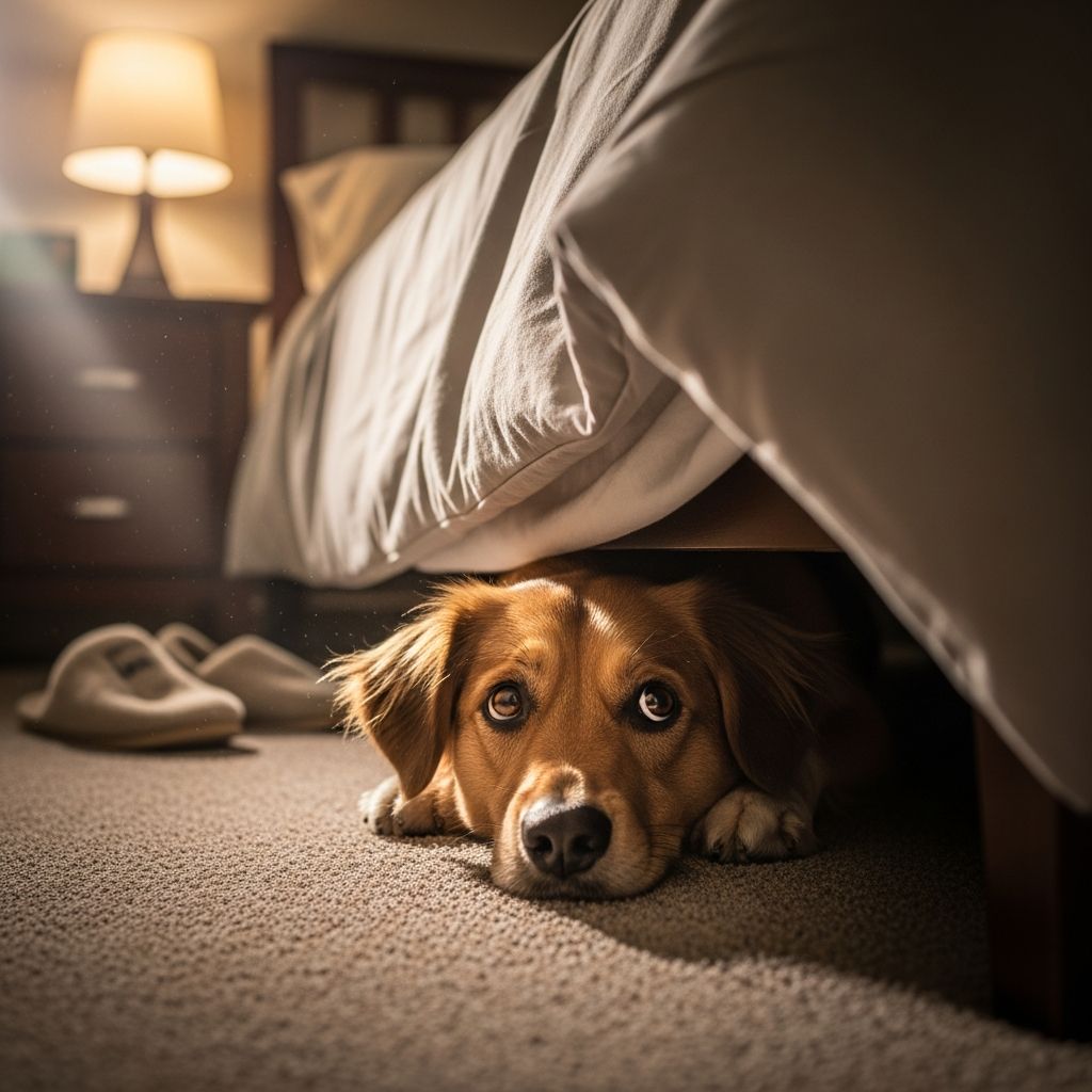Discover the 8 key reasons your dog seeks refuge under the bed, from fear and anxiety to comfort and health concerns.