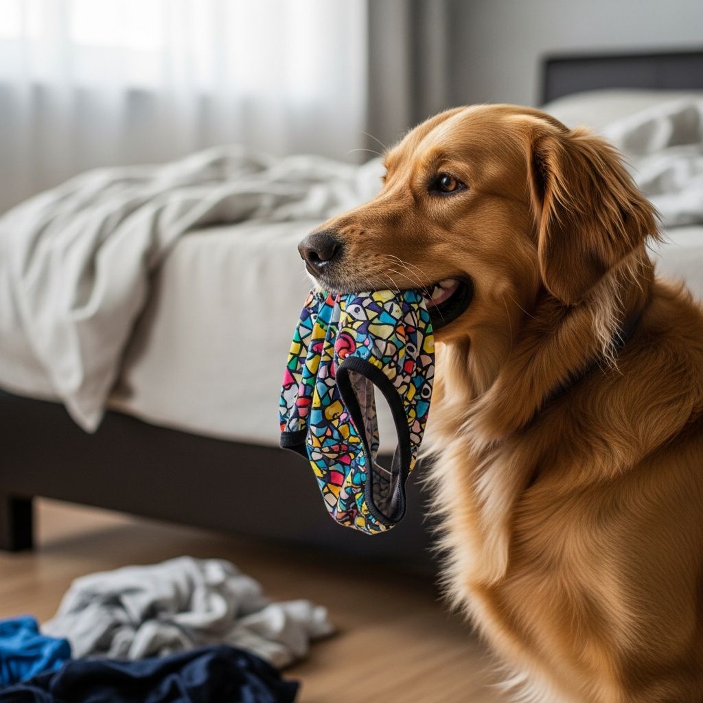 Why Dogs Snatch Your Underwear: 5 Reasons And How To Stop It Discover the surprising instincts, scents, and needs driving your dog's laundry raids, plus proven ways to curb this cheeky habit.