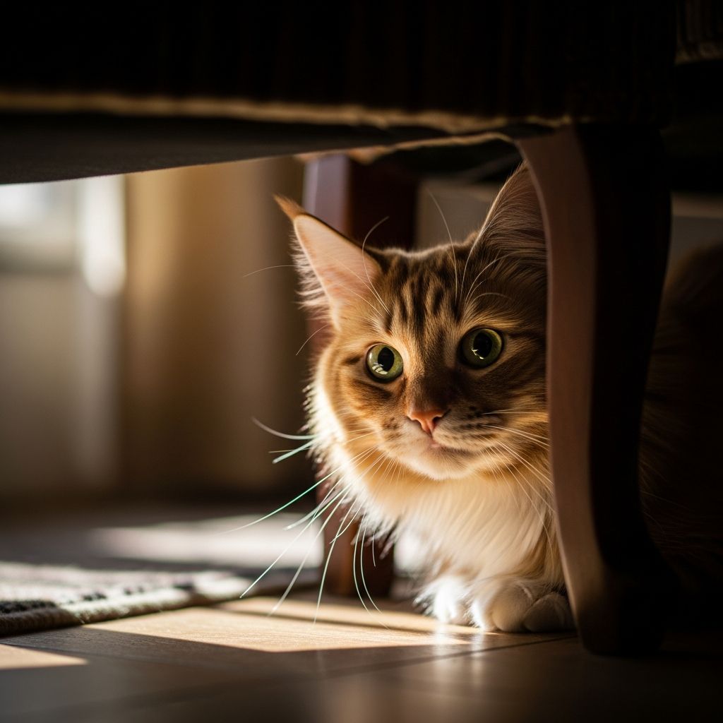 Why Is My Cat Hiding Suddenly? 7 Vet-Backed Reasons & Solutions Discover the 7 common reasons behind your cat's sudden hiding and learn when to worry about this instinctual feline behavior.