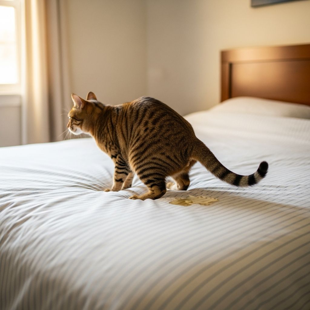 Discover the top reasons your cat is peeing on the bed and proven steps to stop it for good.