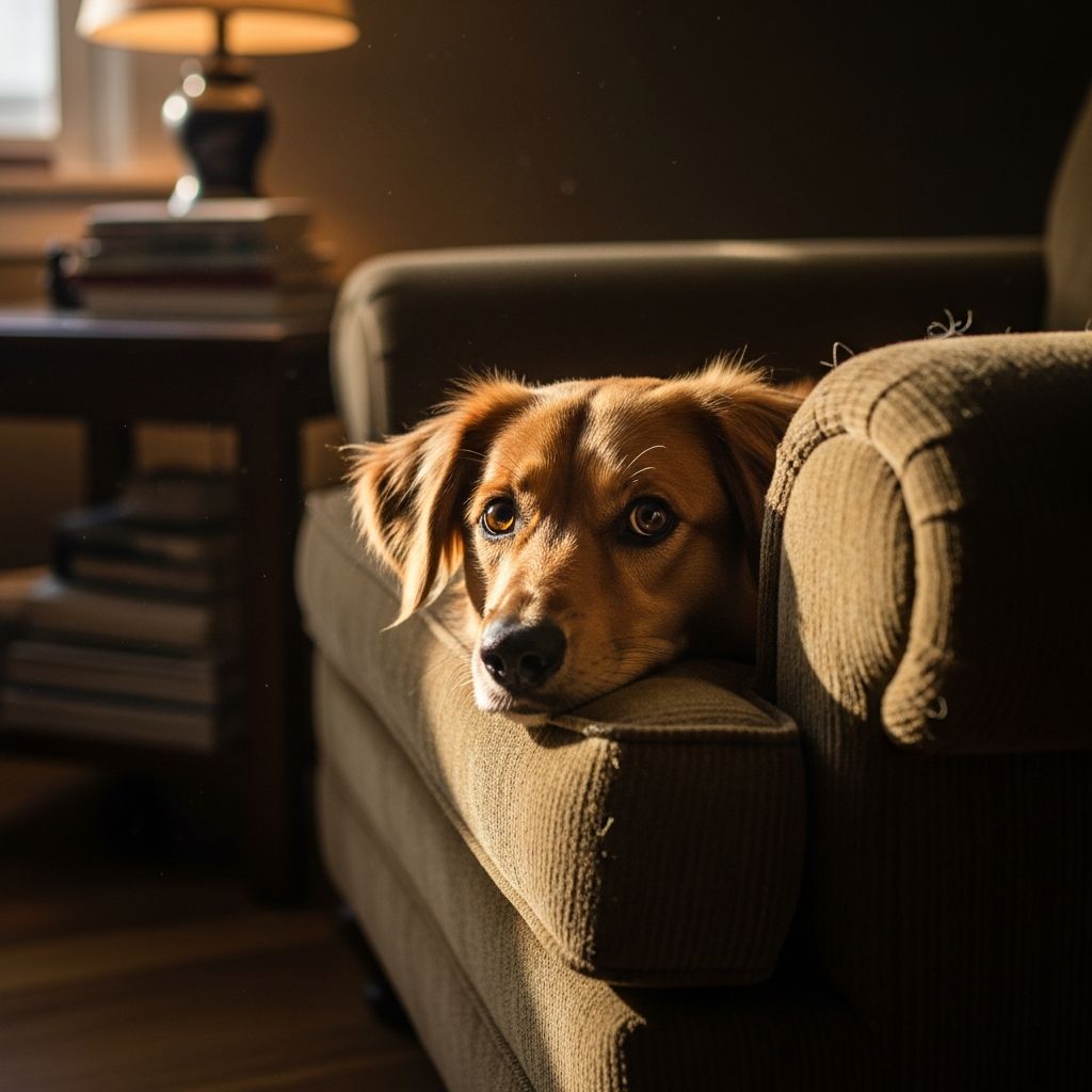 Why Is My Dog Hiding: Signs, Causes, And How To Help Uncover the hidden reasons behind your dog's sudden urge to hide and learn how to spot when it's time to call the vet.