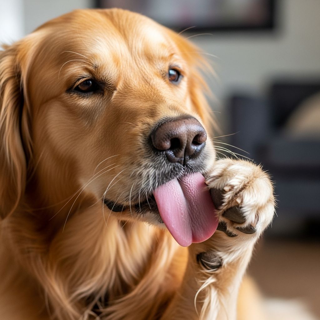 Discover the common causes of excessive paw licking in dogs, from allergies and infections to behavioral issues, and learn when to seek veterinary help.