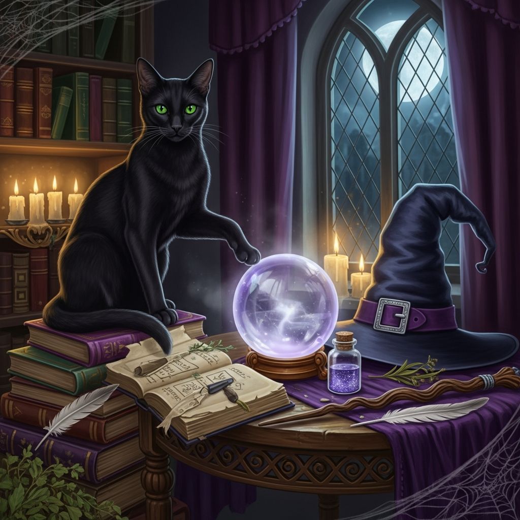 Uncover the dark history of cats and witchcraft from ancient reverence to witch trial familiars and modern superstitions.