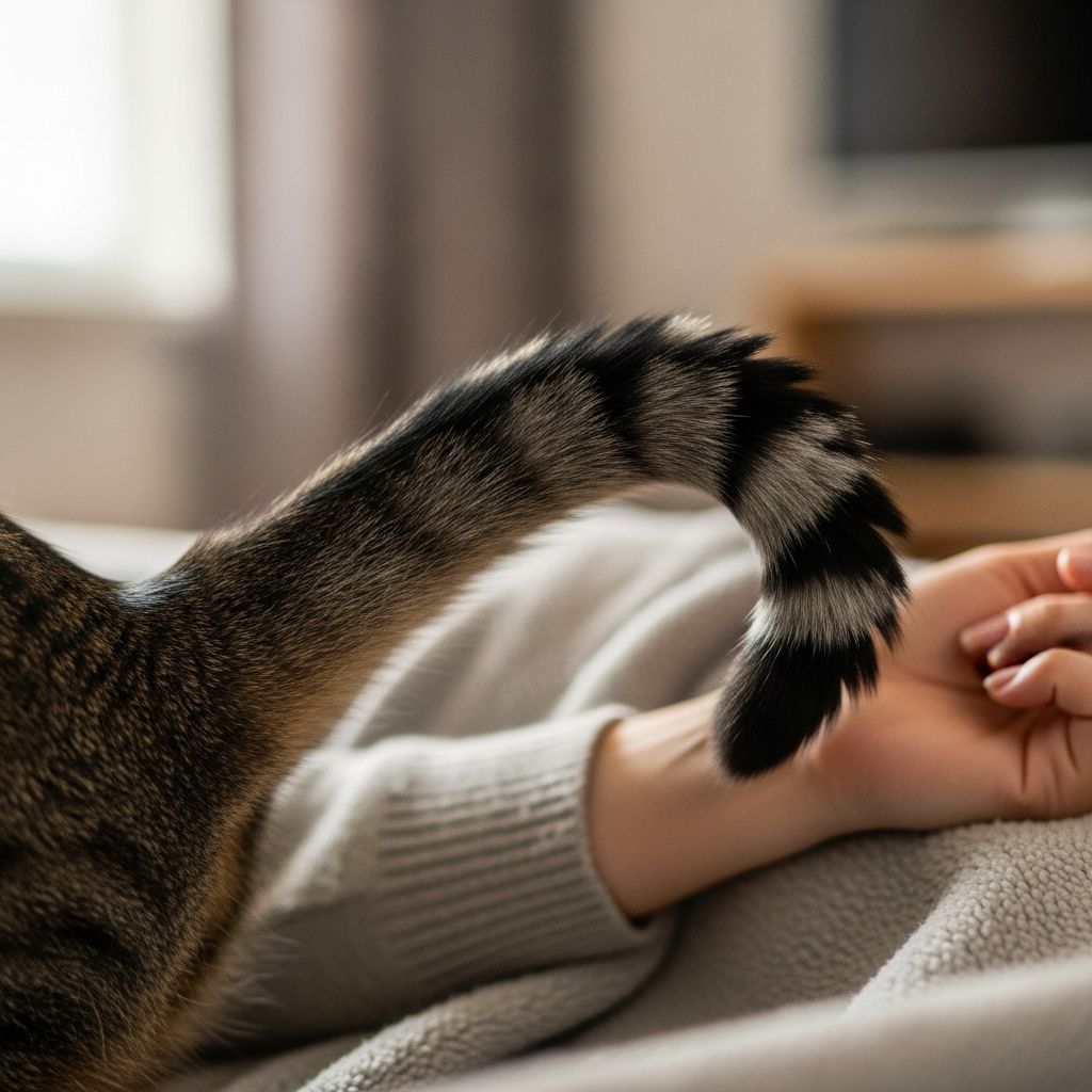 Why Does My Cat Hit Me With Her Tail? 5 Vet-Backed Reasons Understand the surprising reasons cats slap, tap, and wrap their tails around you and how to respond the right way.